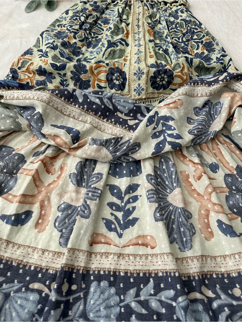 Farm Rio Ocean Tapestry Maxi Dress size X-Small - Picture 9 of 14
